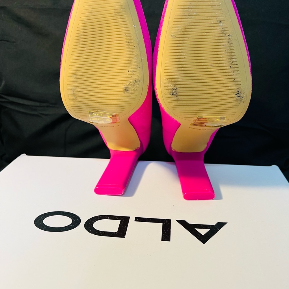 Aldo Tylah Fuchsia Sock Boots - Picture 10 of 10